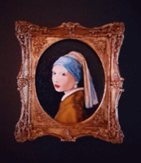 (image for) Miniature Handpainted Vermeer 'Girl with the Pearl Earring'