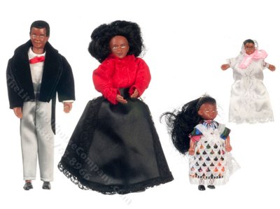 (image for) Black Victorian Doll Family