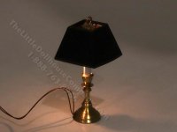 (image for) Miniature 12v Square Table Lamp for Dollhouses - Black