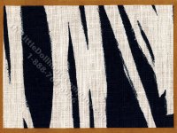 (image for) Miniature Navy and White Modern Abstract Rug for Dollhouses - 5" x 7"