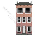 (image for) RGT CC663, Front Opening Townhouse Dollhouse Kit