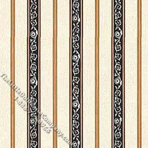 (image for) French Kitchen Stripe Pattern Miniature Wallpaper for Dollhouses