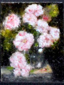 (image for) Miniature Still Life of Pink Hydrangeas by Larry Morganti