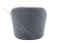 (image for) Miniature Faux Sherpa Round Chair for Dollhouses - Grey