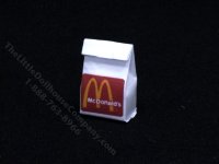 (image for) Miniature McDonald's Take Out Bag for Dollhouses