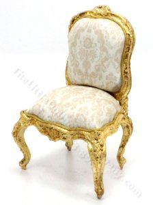 (image for) Miniature Gold Side Chair by Robert Dawson for Dollhouses
