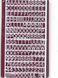 (image for) Miniature Plastic Letters and Numbers
