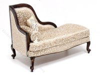 (image for) Dollhouse Miniature Chaise by Judith Blondell
