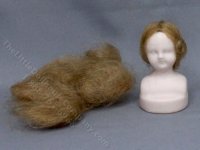 (image for) Miniature Ceramic Doll Head with Hair