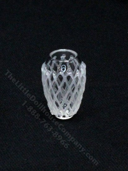 (image for) Miniature Lattice Glass Balloon Vase for Dollhouses