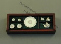 (image for) Dollhouse Scale Model Porcelain Tea Set