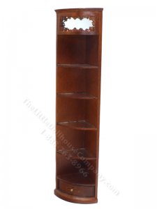 (image for) Miniature Emporium End Corner Cap Walnut Shelf