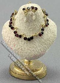 (image for) Dollhouse Miniature Necklace with Matching Earrings