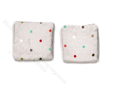 (image for) Miniature Pair of Polka Dot Pillows for Dollhouses
