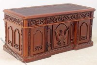 (image for) Miniature Walnut Resolute Desk for Dollhouses