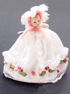 (image for) Miniature Baby Doll in a White Dress