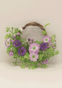 (image for) Miniature Violet Wreath For Dollhouses