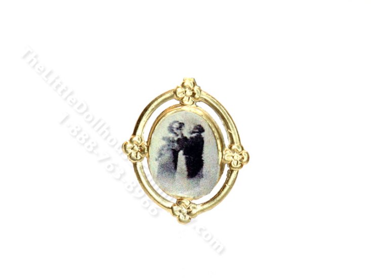 (image for) Miniature Framed Photo of Couple for Dollhouses