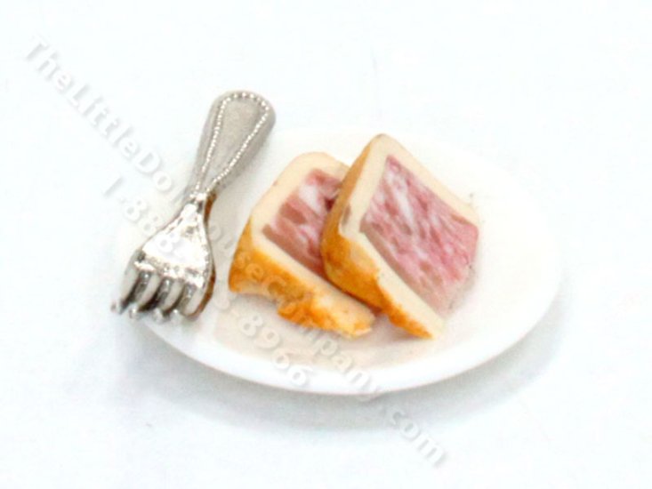 (image for) Miniature Slice of Pork Pie with Fork by Charlotte Willmott