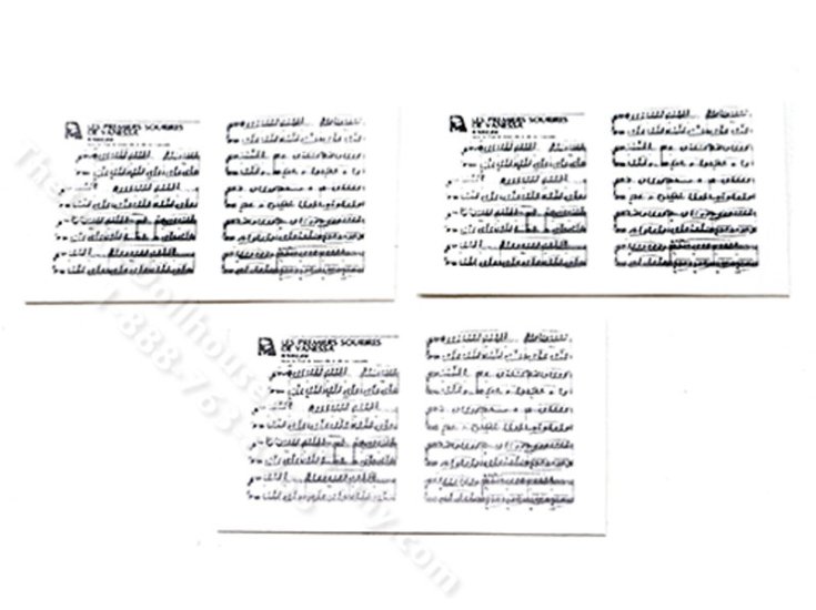 (image for) Miniature Sheet Music for Dollhouses (3pc)