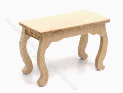 (image for) Miniature Unfinished Side Table for Dollhouses