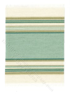 (image for) Miniature Teal and Cream Rug for Dollhouses