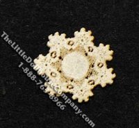 (image for) Miniature 1/4 Scale Flower Design Laser Cut Doily for Dollhouses