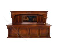 (image for) Miniature Walnut Western Bar for Dollhouses
