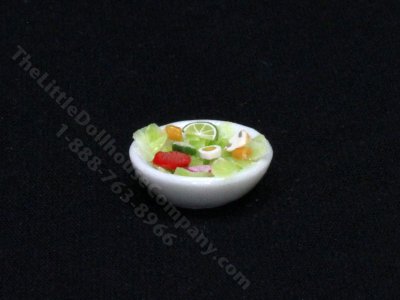 (image for) Miniature Tossed Salad for Dollhouses