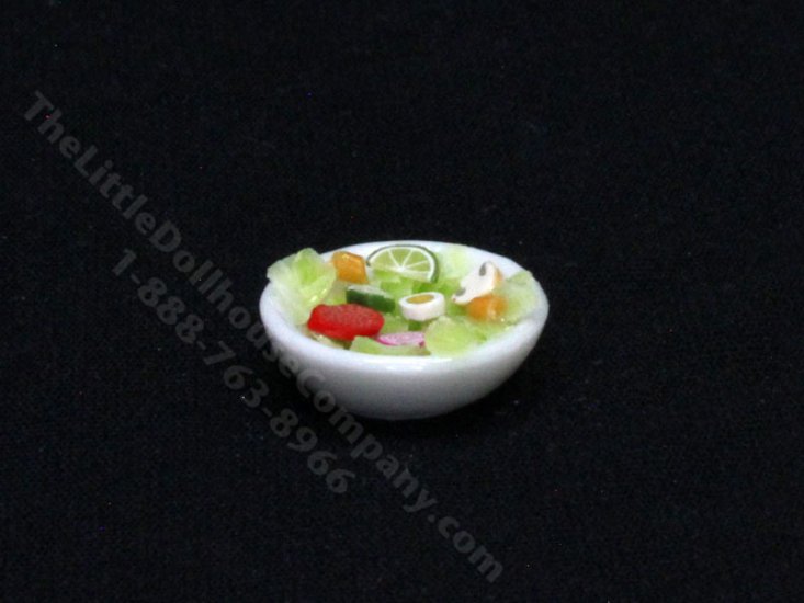 (image for) Miniature Tossed Salad for Dollhouses