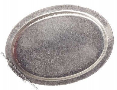 (image for) Miniature Metal Oval Tray
