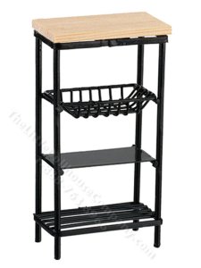 (image for) Miniature Black Wire Utility Rack for Dollhouses
