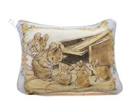 (image for) Miniature Beatrix Potter "The Tale of Two Bad Mice" Pillow for Dollhouses
