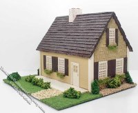 (image for) 1:48 Scale Cape Cod Beach Cottage Dollhouse Kit