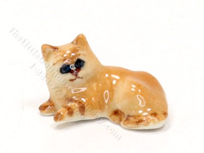 (image for) Miniature Tabby Kitten Figurine for Dollhouses