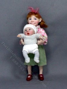 (image for) Rehead Girl with Baby by Catherine Muniere
