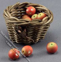 (image for) Basket of Apples with Rat by Charlotte Willmott