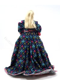 (image for) Miniature Handcrafted Medieval Woman in Jeweled Dress