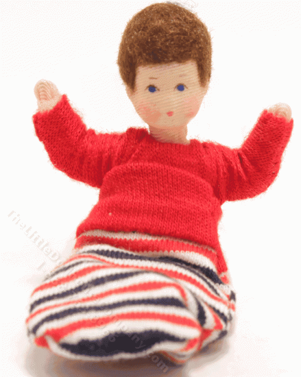 (image for) Flexible Baby Doll in Carry-Nest By Erna Meyer