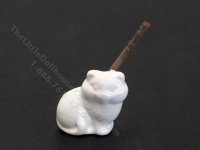 (image for) Miniature Cat Toilet Brush & Holder for Dollhouses