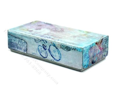 (image for) Miniature Blue Rectangular Art Table by PRD Miniatures