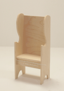 (image for) Miniature Unfinished Maple Deacons Chair