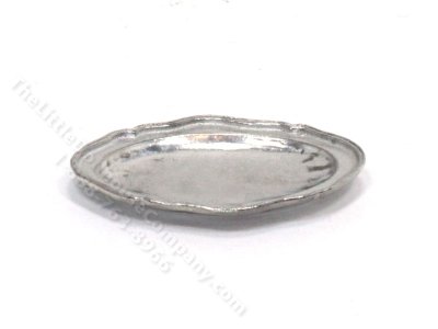 (image for) Miniature Pewter Tray for Dollhouses