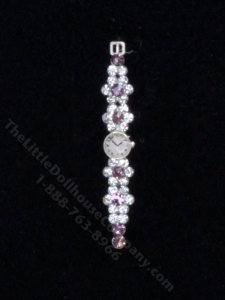 (image for) Purple and Clear Crystal Ladies Watch by Sun Lemmens
