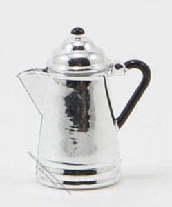 (image for) Miniature Silver Coffee Pot For Dollhouses