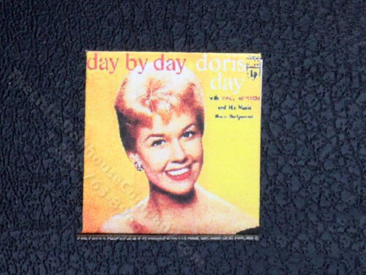(image for) Miniature Doris Day Vinyl Record Sleeve for Dollhouses