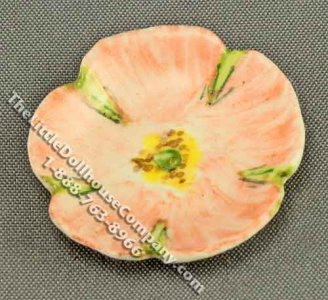 (image for) Miniature Flower Motif Plate by Veronique Cornish for Dollhouses