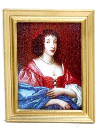 (image for) Miniature 17th Century Portrait Framed by Judith Blondell