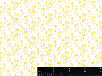 (image for) Mini Iris Wallpaper for Dollhouses - Yellow