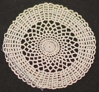 (image for) Miniature Round Laser Cut Doily for Dollhouses